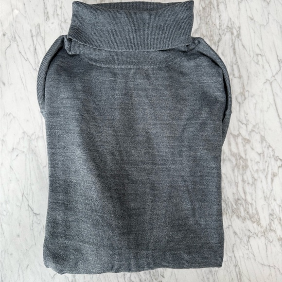 J.Crew men's dark gray turtleneck roll neck sweater, Merino wool, size XL - Picture 8 of 10